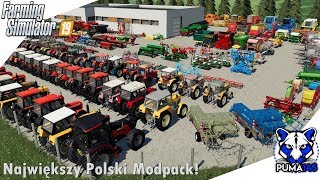 ☆ Największy Polski Modpack ☆ Ponad 250 maszyn ㋡ Farming Simulator 19 [upl. by Henig735]