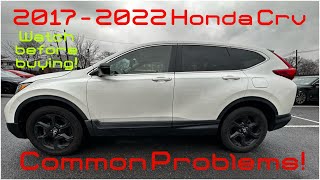 2017  2022 Honda CRV problems [upl. by Cardew]