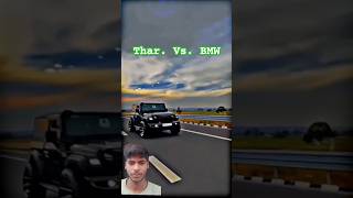 Thar vs BMWautomobile stunts trendingshorts viral video [upl. by Cohin193]