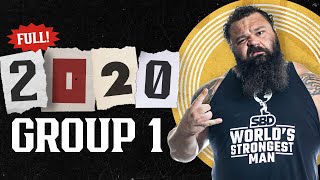 FULL 2020 Worlds Strongest Man  GROUP 1 [upl. by Davin]