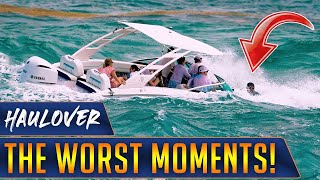 THE WORST BOAT FAILS EVER FILMED AT HAULOVER INLET BOAT SINKING  WAVY BOATS [upl. by Arraeit839]