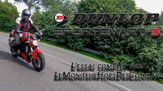 Mon avis sur les pneus moto Dunlop SportSmart Mk3 [upl. by Balac]