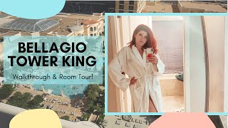 Bellagio Hotel Resort Tower King Room Tour After Reopening Las Vegas 2020 [upl. by Saber]