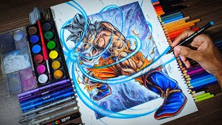 Speed Drawing Goku ultra instinct  Dragon Ball Super [upl. by Straub]