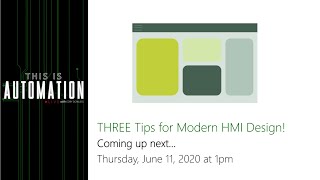 THREE Tips for Modern HMI Design [upl. by Aihsetel]