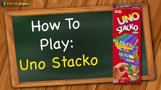 How to play Uno Stacko [upl. by Odnuges367]