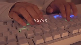 Cozy ASMR 3h typing on ceramic  5 different keyboards ☁️✨ [upl. by Chantal606]