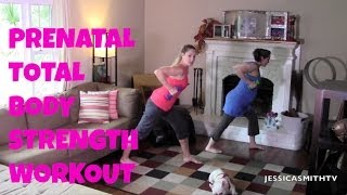 Exercise for Pregnancy Free Full Length 20Minute Prenatal Total Body Strength Workout [upl. by Kele]