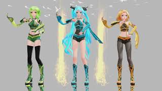 MMD Outkast  Hey Ya Subaru Duck Dance Miku Gumi Rin [upl. by Milton]