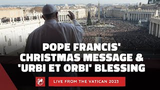 LIVE from the Vatican  Pope Francis Christmas message amp “Urbi et Orbi” Blessing  December 25 2023 [upl. by Adnawad241]