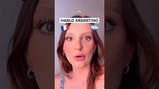 Y estoy muy orgullosa de hablar argentino 🤭🇦🇷❤️ argentina acento argentino humor [upl. by Andryc]