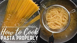 How To Cook Pasta Properly  Step by Step Pasta Cooking [upl. by Ahsela]