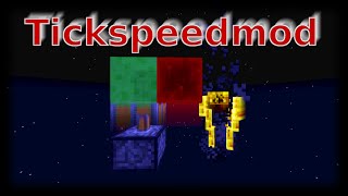 Minecraft in Slowmotion Tickspeed Mod [upl. by Tekla]