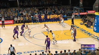 NBA 2K20  Golden State Warriors vs Los Angeles Lakers  Gameplay PS4 HD 1080p60FPS [upl. by Tengler]