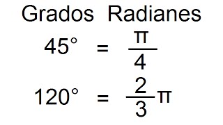 Grados a Radianes Conversión Mostrando dos Ejemplos [upl. by Yendis]