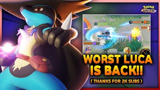 WORST LUCARIO IS BACK  🙂  Lucario Montage  Pokémon Unite Clips  Thanks for 2K Subs 😁 [upl. by Eelasor]