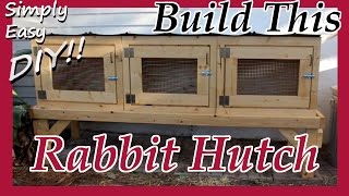 DIY Rabbit Hutch  Cage [upl. by Lammaj]