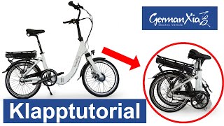 Erklärvideo  Wie Du dein EBike Klapprad richtig einklappst ┃ EFaltrad Pedelec [upl. by Niledam]