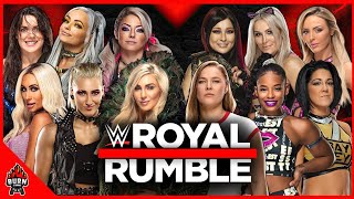 WWE WOMENS ROYAL RUMBLE MATCH 2021 [upl. by Dnomde]