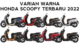 HONDA SCOOPY 2022 TERBARU  VARIAN WARNA BARU [upl. by Sindee755]