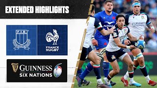 ALMOST AN UPSET 🇫🇷  Extended Highlights  Italy v France [upl. by Mazurek]