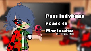 Past ladymanbugs react to marinette  GC  not original  credits in desc [upl. by Ahsyle]