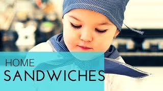 Easy and Quick Home Sandwiches by Youngest Chef  Big Little Chef [upl. by Aggie]