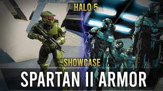 Spartan II Armor Showcase Halo 5 Guardians [upl. by Ahsietal]