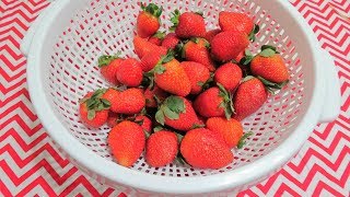 Como Desinfectar o Lavar Fresas Correctamente 🍓 HowToCleanStrawberriesCorrectly FruitmasDia8 [upl. by Severn]