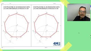 Costruzione di un ennagono data la circonferenza circoscritta [upl. by Cherice]