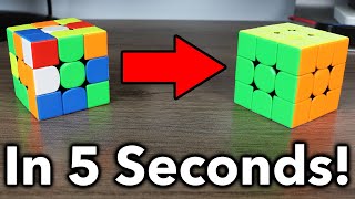 How to ACTUALLY Solve A Rubiks Cube In 5 Seconds [upl. by Egroeg]