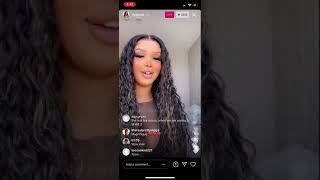 Liyah Mai VIBIN ON IG LIVE [upl. by Leribag]