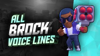 BROCK Voice Lines  Brawl Stars [upl. by Pyne910]