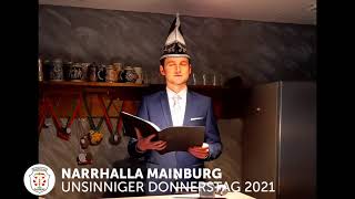 Narrhalla Mainburg  Unsinniger Donnerstag 2021 [upl. by Beatrisa]