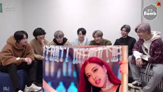 BTS reaction to BLACKPINK  DDU DU DDU DU  MV [upl. by Coppola]