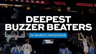 The deepest gamewinning buzzer beaters in March Madness history [upl. by Smiley]