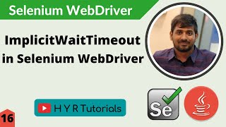 Implicit Wait Timeout in Selenium WebDriver  Selenium Tutorial [upl. by Llekcm]