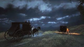 ASMR Ambience Rain Carriage Ride Through the Woods [upl. by Sirroned]