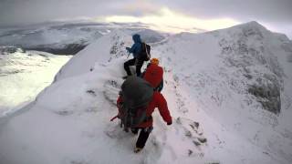 Ben Nevis via the CMD arete winter conditions [upl. by Leugimesoj]