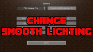 How To Turn Smooth Lighting On amp Off In Minecraft  How To EnableDisable Smooth Lighting [upl. by Kristi]