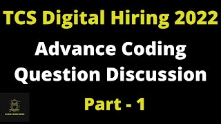 TCS Digital Hiring 2022 Batch  TCS digital coding Questions Discussion 2022 Batch  Part 1 [upl. by Smeaj]