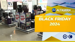 Pesquisa mostra que intenção de compra na black friday aumentou 43 em 2024  SBT Altamira [upl. by Longley]