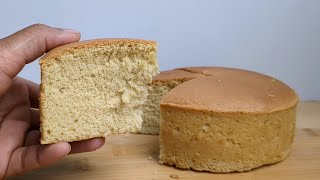 💁 3 Ingredient SPONGE CAKE  No OilButter   Super Soft amp Fluffy cake spongecake [upl. by Karney]