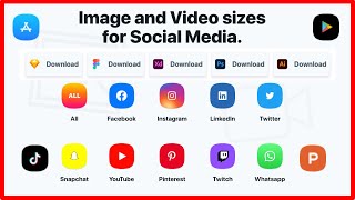 Video amp Image sizes for Social Media Facebook Instagram LinkedIn Youtube Twitter amp WhatsApp [upl. by Ijnek241]