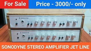 SONODYNE STEREO AMPLIFIER JET LINE Silver colour amplifier Contact No  8750424840 [upl. by Gregory]