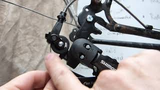 Shimano Tourney RDFT55 derailleur installation [upl. by Pierce]