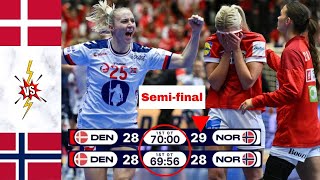 Denmark Vs Norway Handball Highlights Semifinal Womens world cup 2023 [upl. by Haleelahk500]