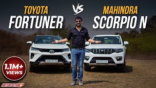 Toyota Fortuner vs Mahindra Scorpio N Comparison [upl. by Orgell]