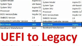 How to Convert UEFI to Legacy of Installed Windows 10817 Complete Tutorial [upl. by Suiremed640]