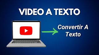 Cómo Obtener El Texto Transcrito De Un Video De Youtube [upl. by Sheppard]